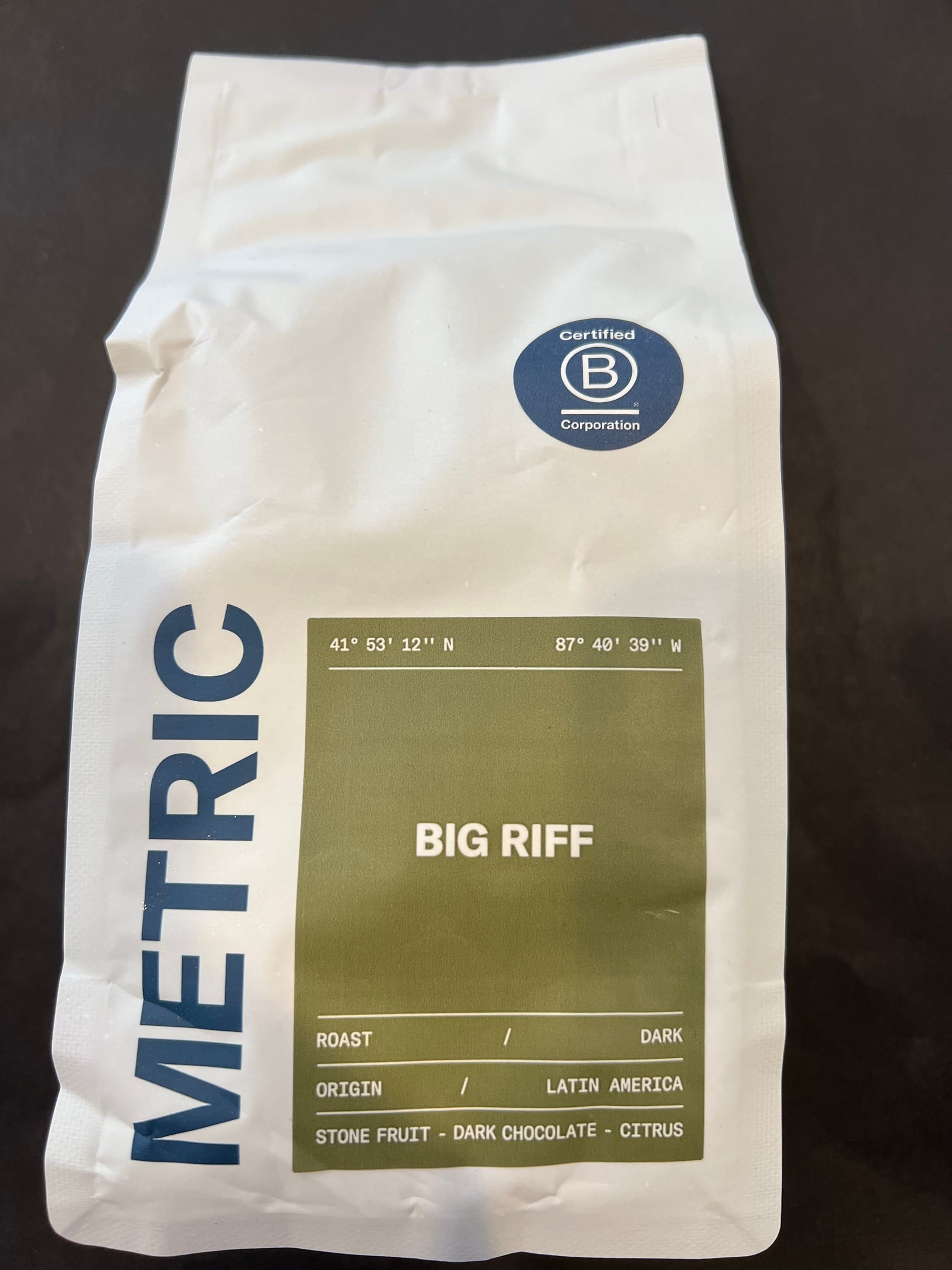Coffee Review: Metric Big Riff